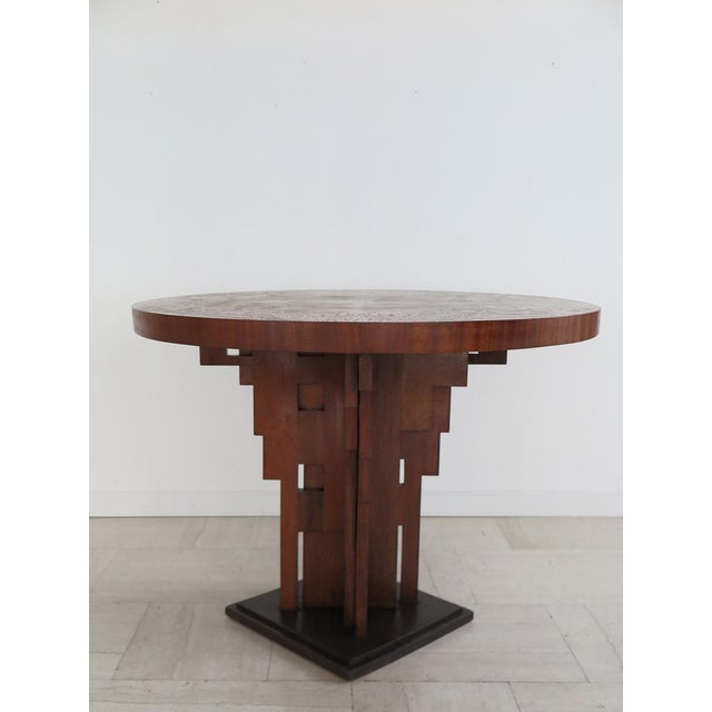 Gueridon Table with Briar Top and Sculptural Base, Italy, 1930s For Sale - Image 14 of 14