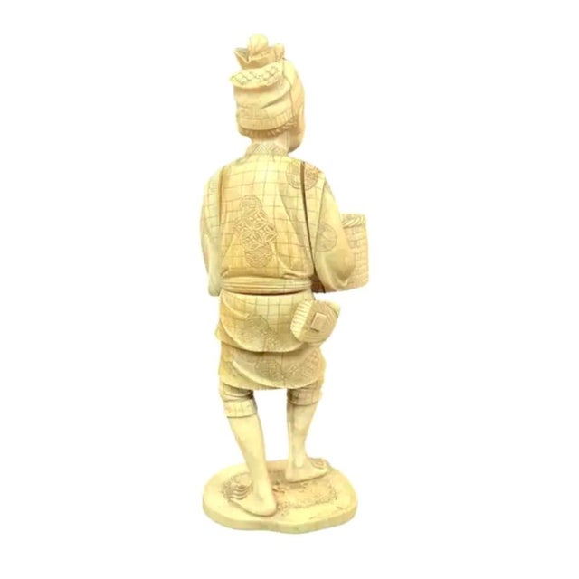 Japanese Okimono Fisherman Figure For Sale - Image 4 of 9