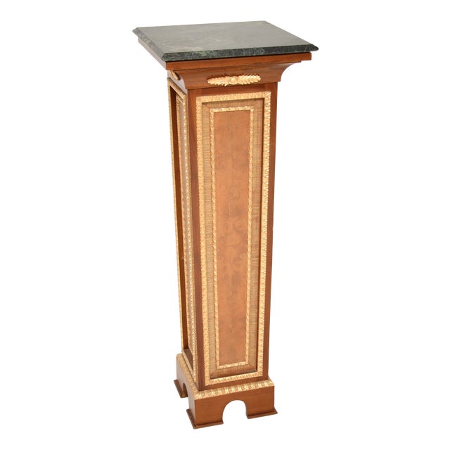 French Marble Top Pedestal Column, 1960s For Sale