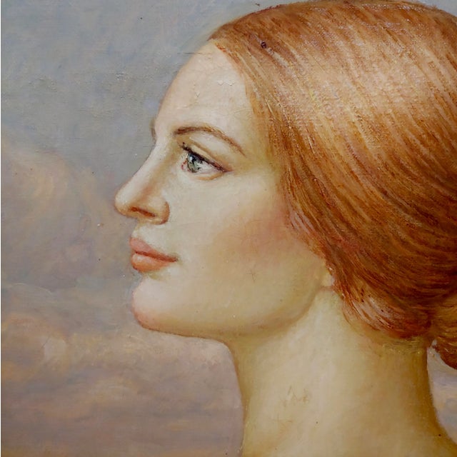 Adrián Pérez Pulido 1970 Nude Female by a Beach in Barcelona-OIl Painting For Sale In Los Angeles - Image 6 of 11