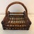 Mid 20th Century Bamboo and Wicker Handled Table Serving Basket For Sale - Image 9 of 9