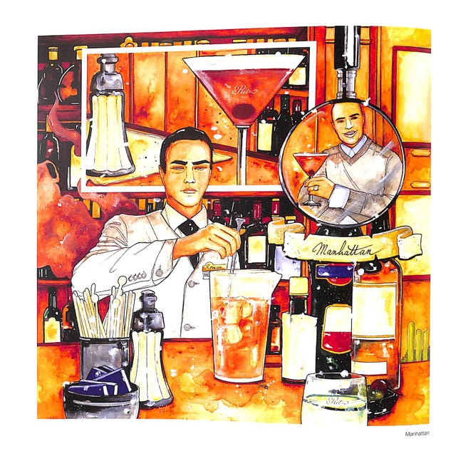 Gold "The Ritz Paris: Mixing Drinks, a Simple Story" 2010 Field, Colin Peter For Sale - Image 8 of 11