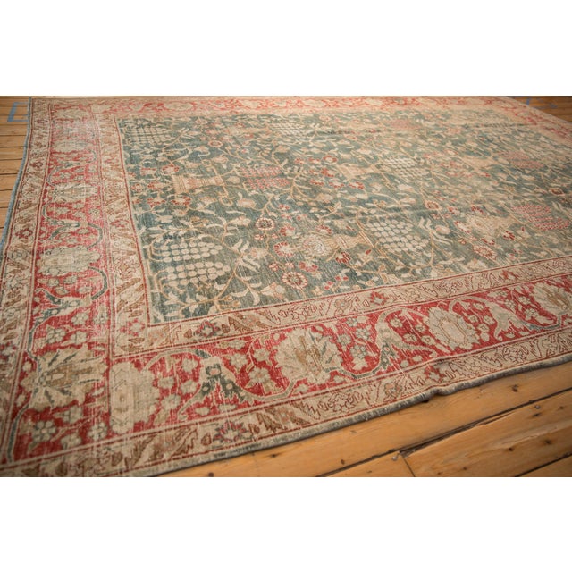 Vintage Distressed Tabriz Carpet - 8'1" x 11'4" For Sale - Image 9 of 12