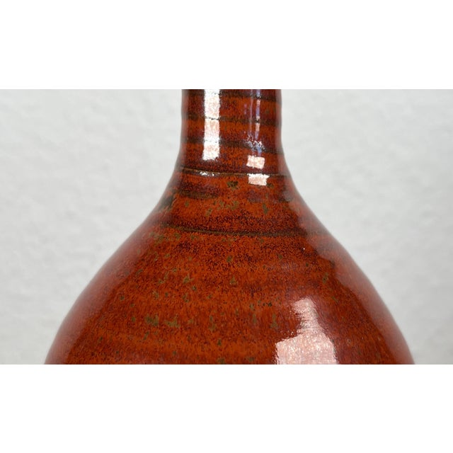 Vintage German Studio Pottery Vase by Pino Horst Pint for Satemin Keramik For Sale - Image 5 of 13