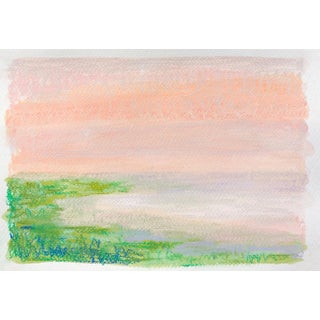 "Nearing Day's End" Contemporary Abstract Seascape Mixed-Media Painting by Ben Junta For Sale