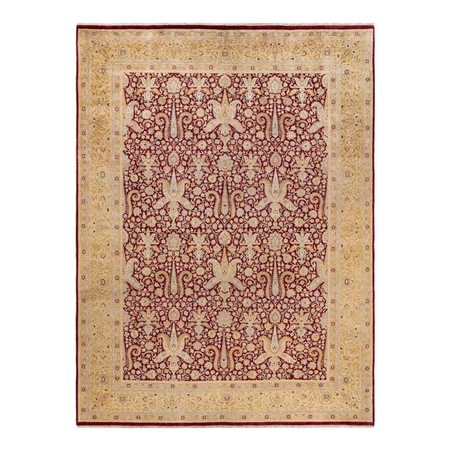 Red Mogul, One-of-a-Kind Hand-Knotted Area Rug in Re, 9' 2" x 12' 3" For Sale - Image 8 of 8