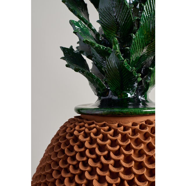 Sculptural Mexican Clay Pineapple For Sale - Image 9 of 9