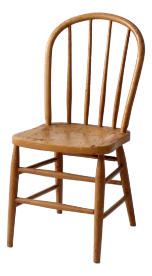 Antique Painted Windsor Bow Back Farmhouse Chair