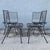 Mid-Century Modern Mid-Century Modern Black Wire Side Chairs Designed by John Keal for Pacific Iron - Set of 4 For Sale - Image 3 of 11