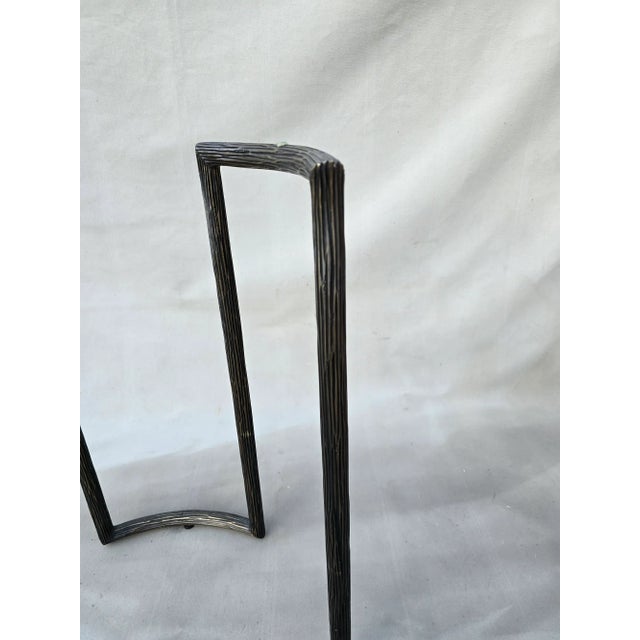 Metal McGuire Glass Dining Table For Sale - Image 7 of 8