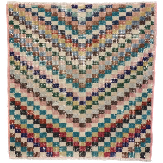 Vintage Turkish Sivas Rug - 02'05 X 02'06 For Sale - Image 10 of 10