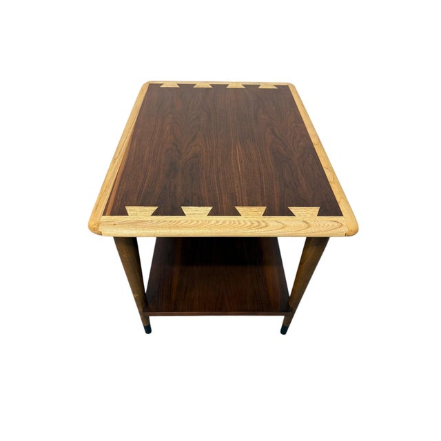 1960s Mid-Century Modern Lane Acclaim Walnut Side Tables - Set of 2 - Refinished! For Sale - Image 5 of 7
