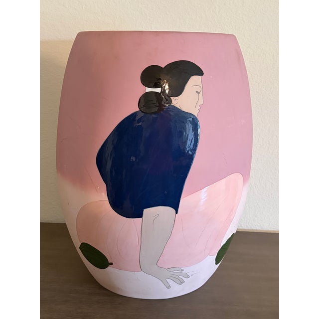 This large (17.5" tall) ceramic pot was created by Navajo Artist R C Gorman. It is number 10 out of an edition of 150. It...