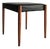 Mid-Century Teak and Leather Stool, Scandinavia, 1960s For Sale