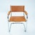 Brown Mid-Century Modern Metal Cantilever in Cognac Brown Leather, 1970s, Set of 4 For Sale - Image 8 of 18