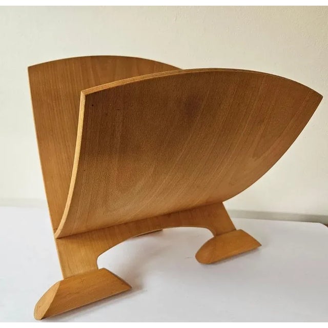 Mid-Century Wood Magazine Rack, 1970s For Sale - Image 13 of 15