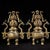 Early 21st Century Monumental Pair of Chinese Gilt Bronze Double-Gourd Censers With Dragon Handles For Sale - Image 5 of 10