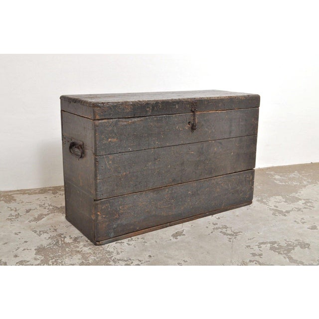 Antique Pine Chest with Drawer, 1870s For Sale - Image 13 of 13
