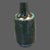 Mid-Century-Modern Textured Reactive Glaze Pottery Bottle Vase Green Blue Color For Sale - Image 6 of 9