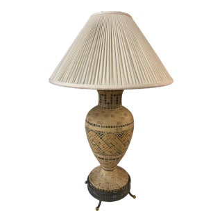 Vintage Showroom Ceramic Mosaic Design Table Lamp For Sale