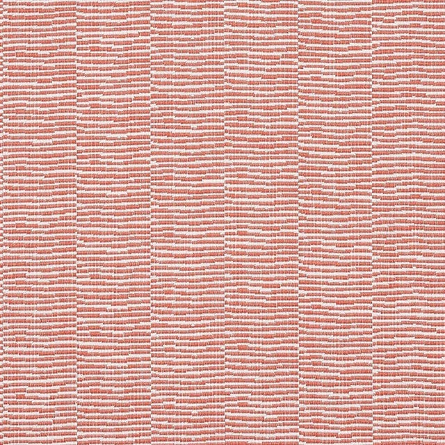 Abstract Schumacher Promenade Indoor/Outdoor Fabric in Coral For Sale - Image 3 of 3