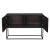 Noir NOIR Small Zurich Console, Ebony Walnut with Iron For Sale - Image 4 of 7