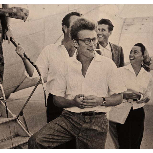 Richard C. Miller - Rare Signed Silver Gelatin Print "James Dean & Elizabeth Taylor, 1955" - 1/24 For Sale - Image 4 of 11
