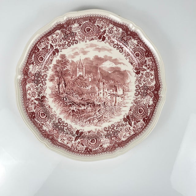1980s Large Round Burgenland Plate from Villeroy & Boch, 1960s For Sale - Image 5 of 5