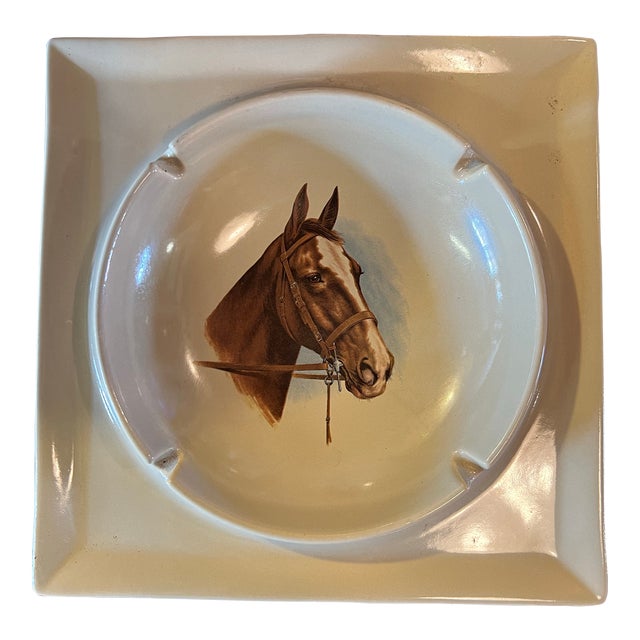Mid Century Modern Horse Ashtray by Hyalyn For Sale