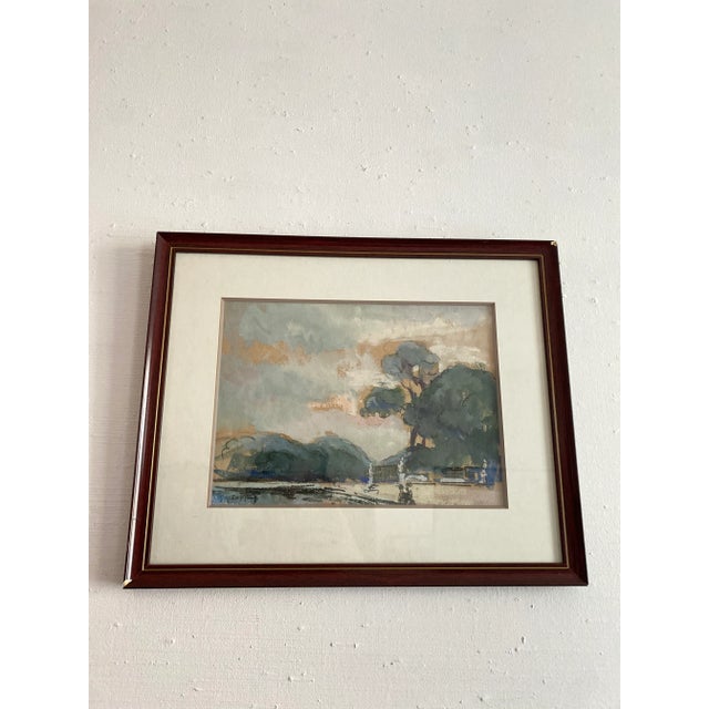 Paul Corpus, Versailles, 1920s, Gouache and Watercolor, Framed For Sale - Image 17 of 17