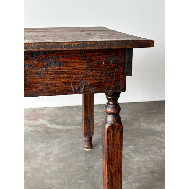 Antique American Country Store Oak General Table, Late 19th Century For Sale In Greensboro - Image 6 of 18