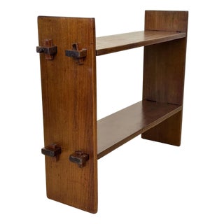 Antique Arts & Crafts Tenon Sided Bookshelf Stand For Sale