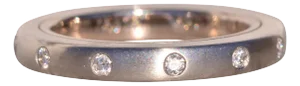 The Spins: Designer Platinum and White Gold Spinner Ring with Natural Diamonds