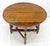 Solid Tiger Oak Oval Drop Leaf Gate Leg Dining Table Clean! For Sale - Image 9 of 18