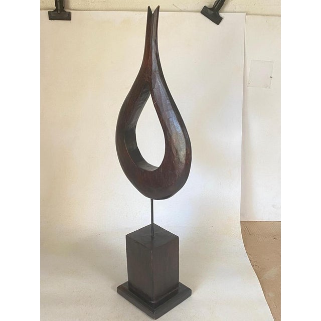 Large Modern Abstract Wood Sculpture For Sale - Image 12 of 17