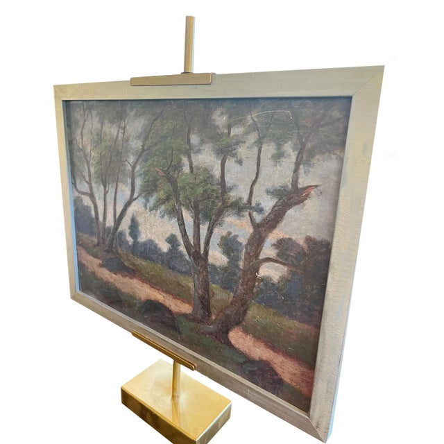 1960s Vintage European Countryside Oil Painting For Sale - Image 5 of 7