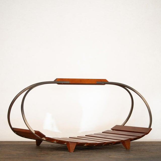 Metal Wega Mod. 1901 Magazine Rack by Ico Parisi for Stildomus For Sale - Image 7 of 13