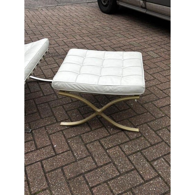 Set of Barcelona Chair and Ottoman For Sale - Image 11 of 17