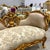 French Style Light Brown Small Settee Tufted For Sale In Miami - Image 6 of 9