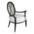 Late 20th Century Barbara Barry for Baker Furniture Oval X-Back Club Chair For Sale