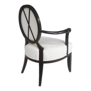 Late 20th Century Barbara Barry for Baker Furniture Oval X-Back Club Chair