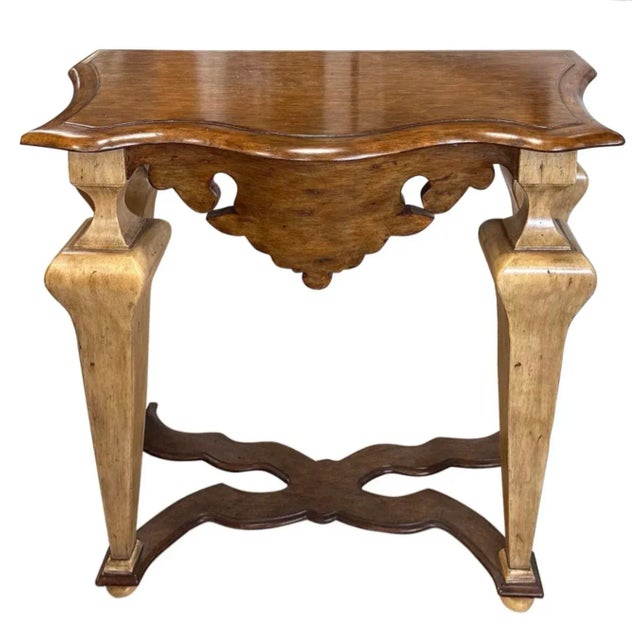 Wood Michael Taylor Italian Console Table For Sale - Image 7 of 7