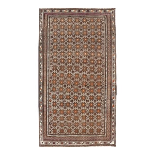 Antique Baluch Tribal Rug With Allover Geometric Diamond Design on a Grey Ground 4'4 X 8'1 For Sale