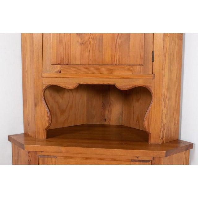 Pine Lovö Corner Cabinet by Hjorth for Nordiska For Sale - Image 6 of 14