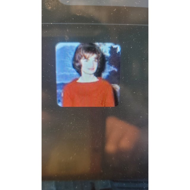 Metal Jacqueline Kennedy Handmade Art Piece Enamel Button Most Beautiful Ever For Sale - Image 7 of 7