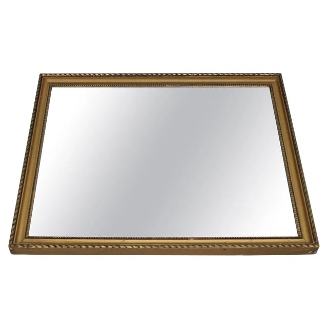 Mirror with Gilt Wood Frame, 1950s For Sale