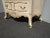 Ivory Vintage Tallboy Dresser French Country Off White With Gold Trim Chest of Drawers For Sale - Image 8 of 13