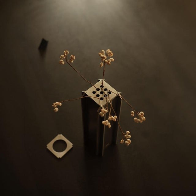 Contemporary Specimen Vessel Aluminium Vase by Bureau of Entropy For Sale - Image 3 of 6