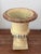 Light Yellow Mid-Century Petite Cast Iron Medici Style Garden Urn in Pale Buttercup Yellow For Sale - Image 8 of 12