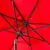 Modern Resistant 9 Ft Crank Market Push Button Tilt Umbrella With Flap in Red & White For Sale - Image 3 of 4